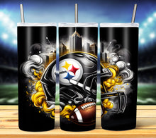 Load image into Gallery viewer, Football Helmet Tumbler