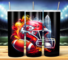 Load image into Gallery viewer, Football Helmet Tumbler
