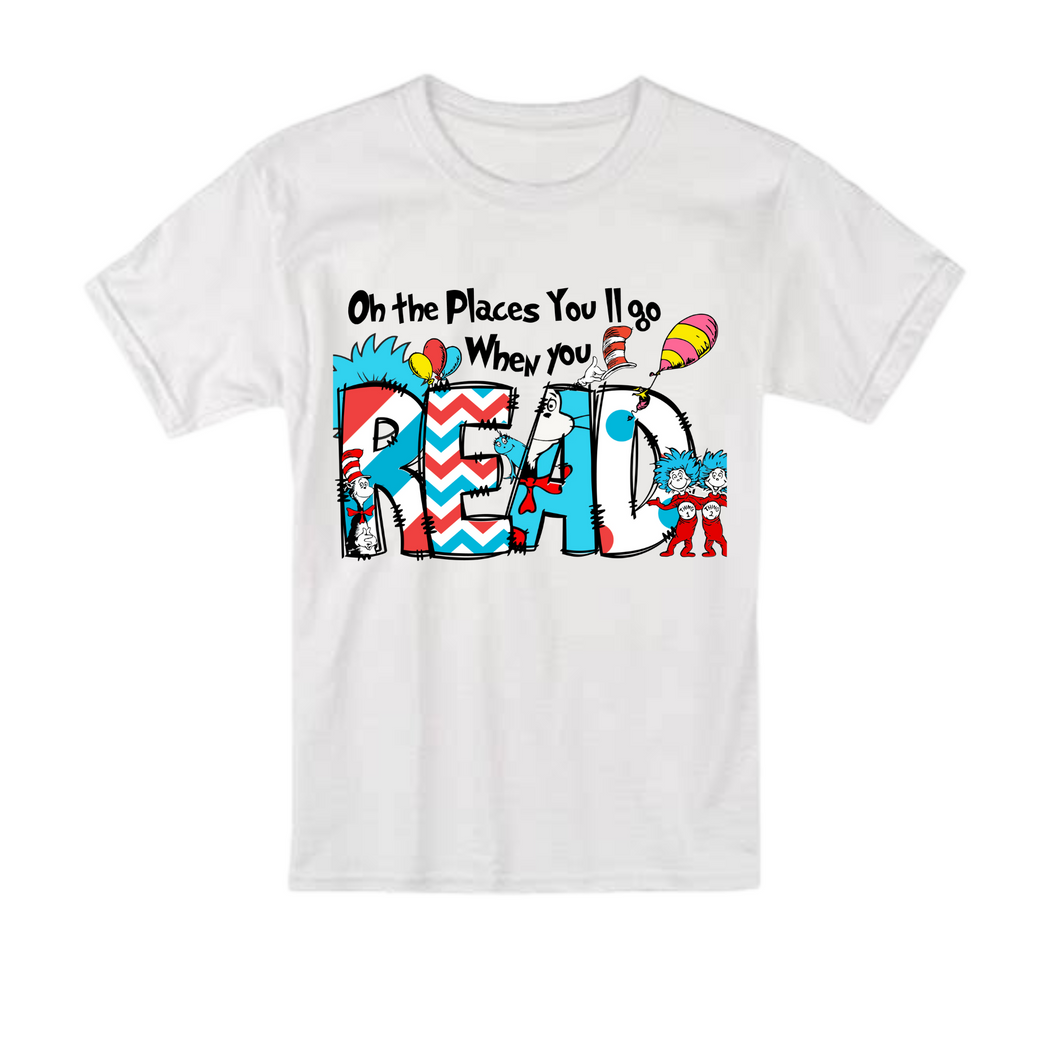 Suess T-shirt - Oh the places you will go